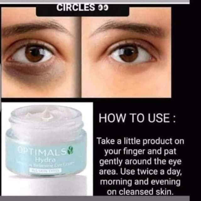 optimals hydra radiance eye cream