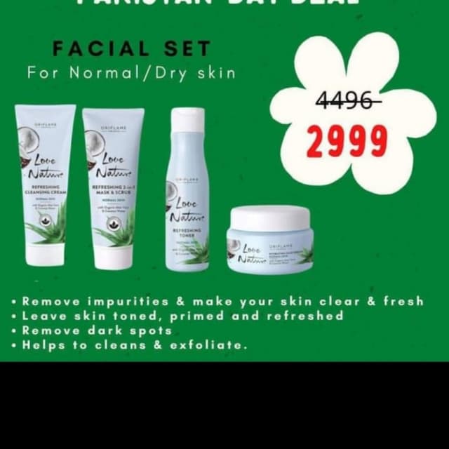 Love nature aloevera n coconut water facial kit