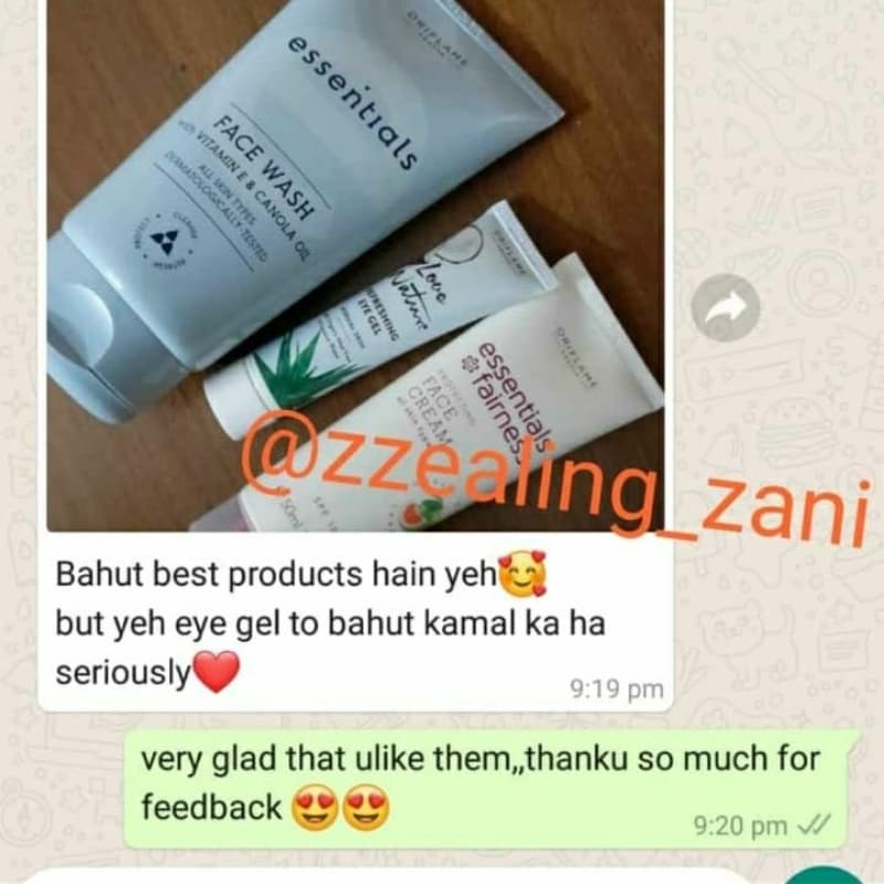 Love nature refreshing eye gel