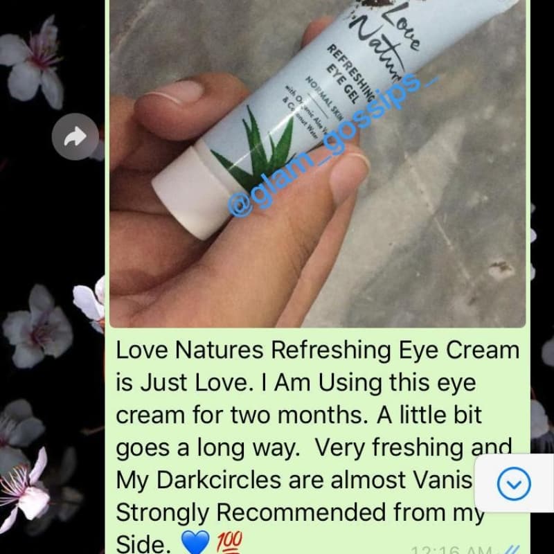Love nature refreshing eye gel