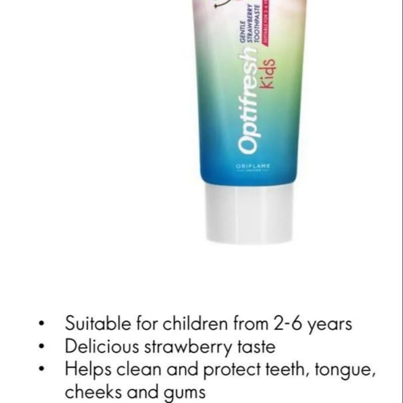 Opti fresh kids strawberry toothpaste