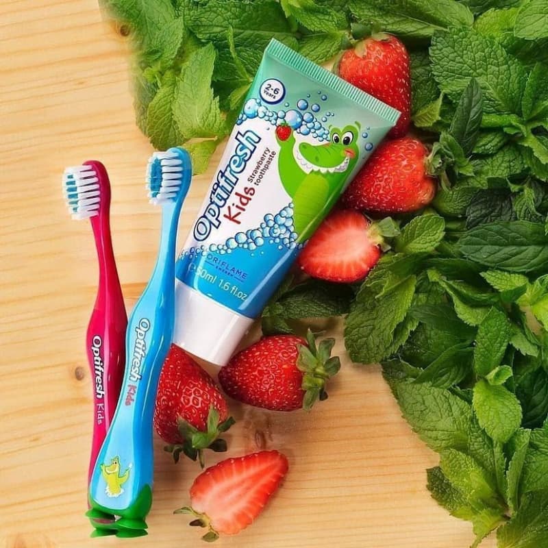 Opti fresh kids strawberry toothpaste