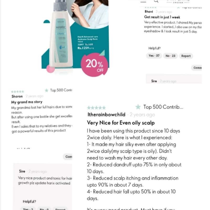 Hairx activator scalp tonic
